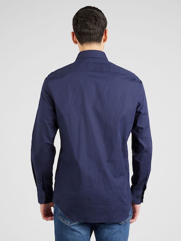 mėlyna TOMMY HILFIGER Standartinis modelis Dalykinio stiliaus marškiniai 'FLEX'