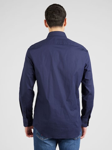 Coupe regular Chemise business 'FLEX' TOMMY HILFIGER en bleu