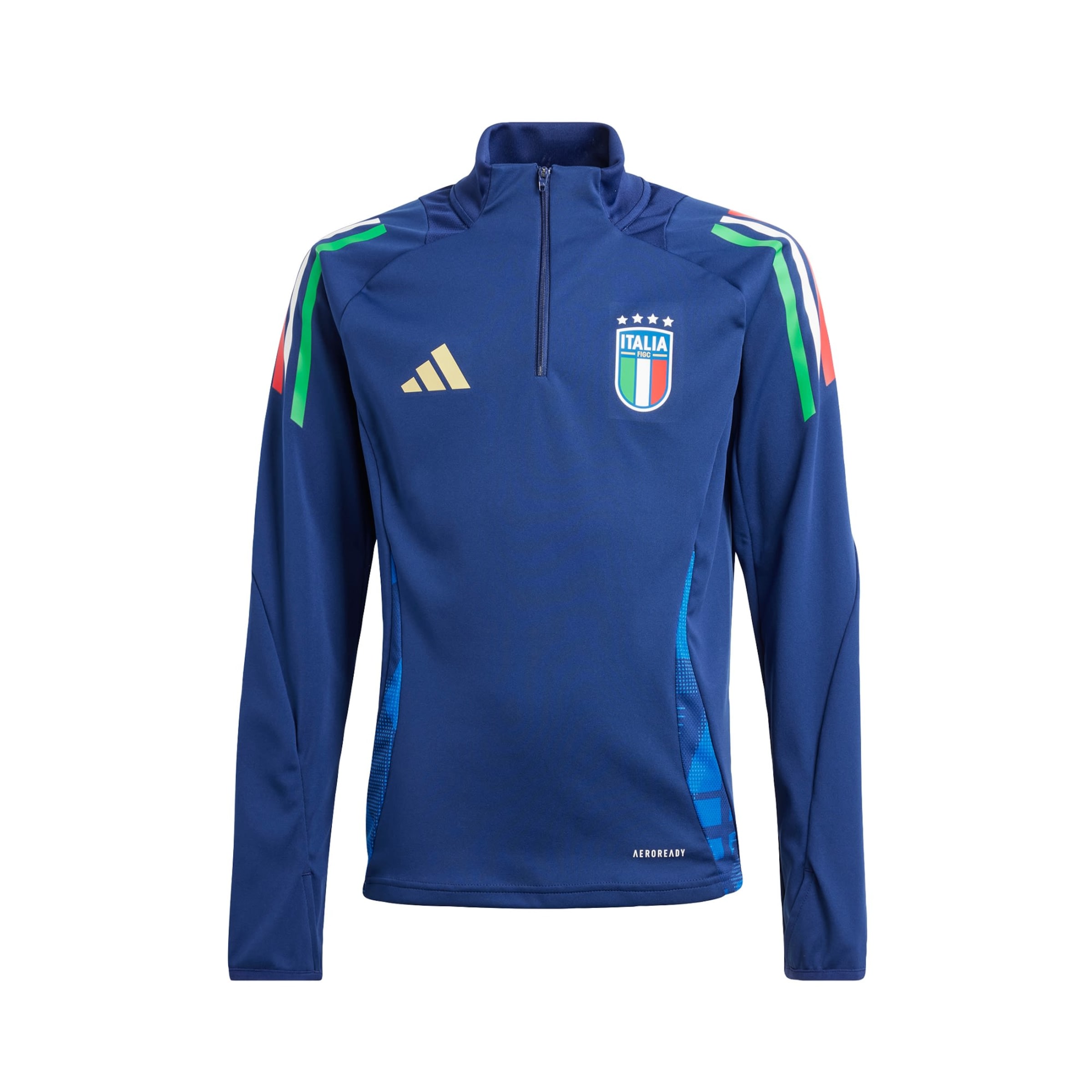 ADIDAS PERFORMANCETehnička sportska majica 'Italy Tiro 24 Competition' - plava boja: prednji dio