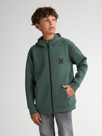 Petrol Industries Sweatvest 'Siskiyou' in Groen: voorkant
