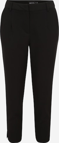 Pieces Petite Regular Pleat-Front Pants 'PCBOZZY' in Black: front