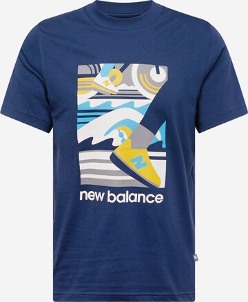 new balance - Camiseta 'Triathlon' en azul: frente