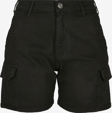 Urban Classics Карго панталон в черно: отпред