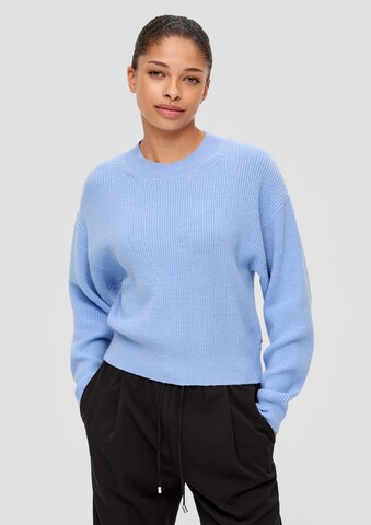 Pull-over QS en bleu : devant