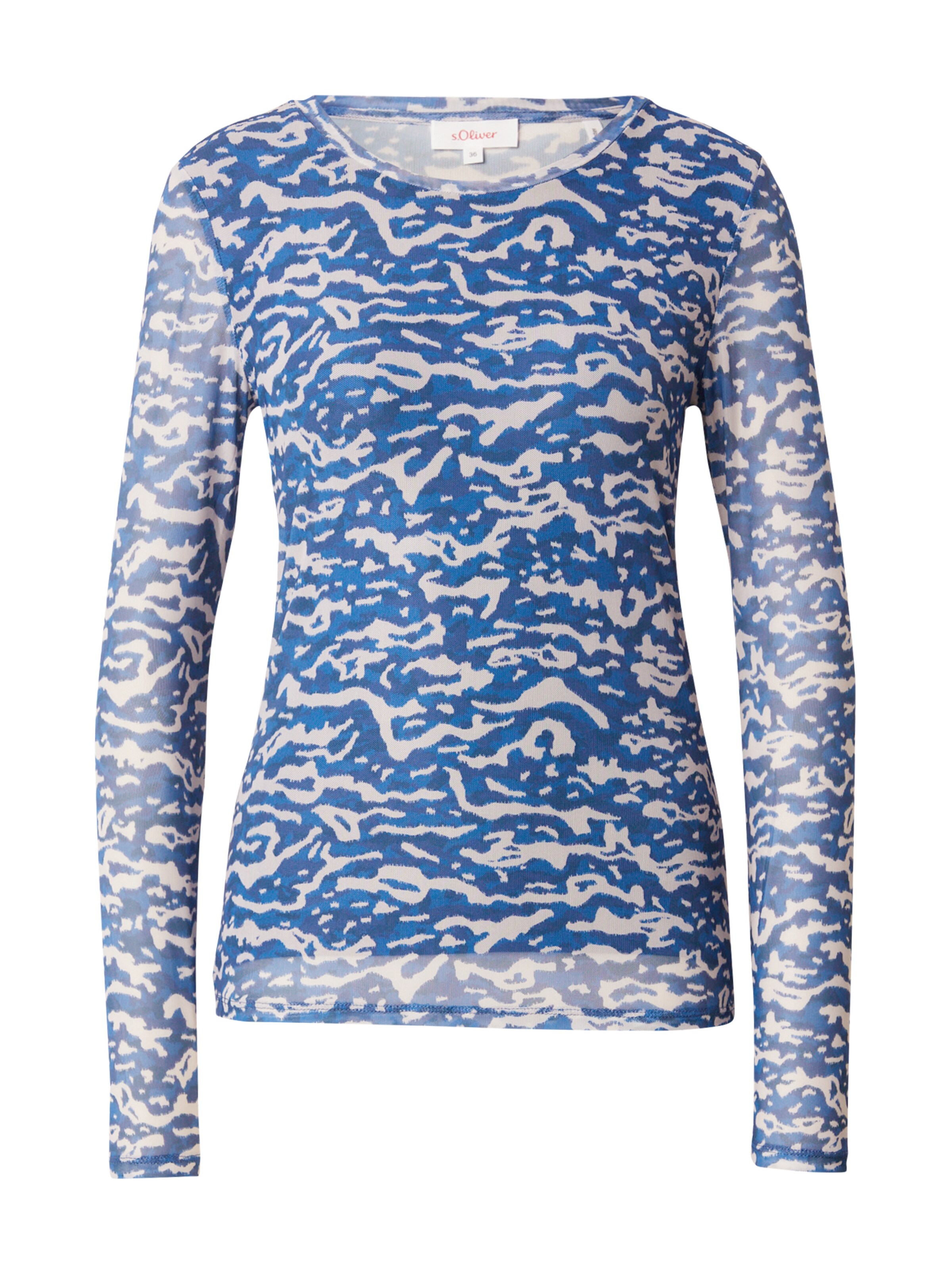 s.Oliver Shirt in Blauw: voorkant