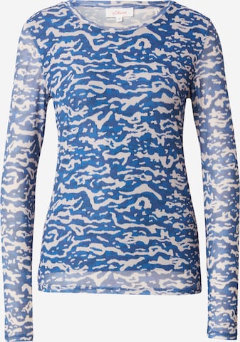 s.Oliver Shirt in Blauw: voorkant