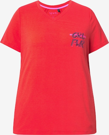 Ulla Popken Shirt in Rood: voorkant