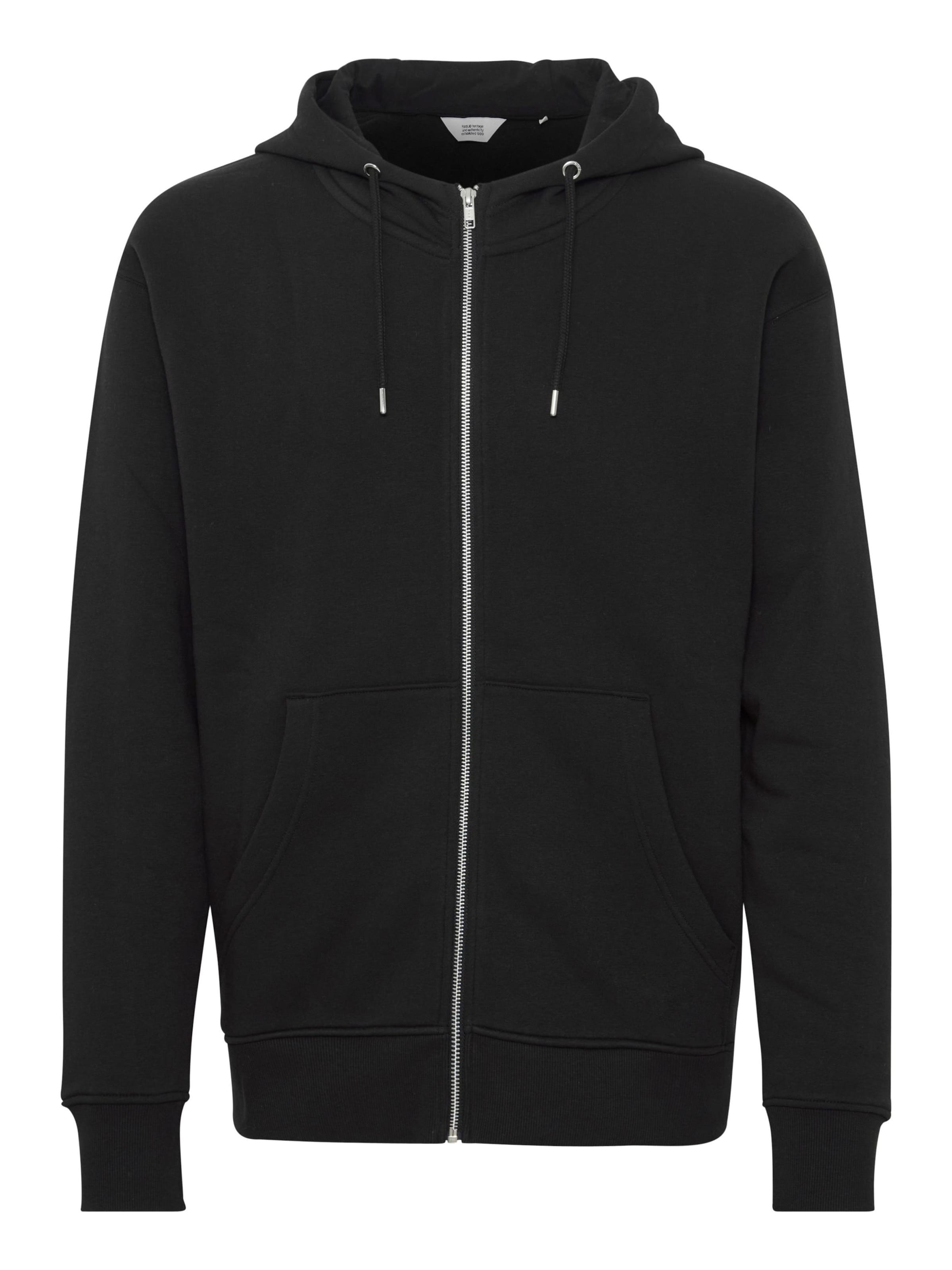 Giacca di felpa 'SD LENZ' di !Solid in nero: frontale