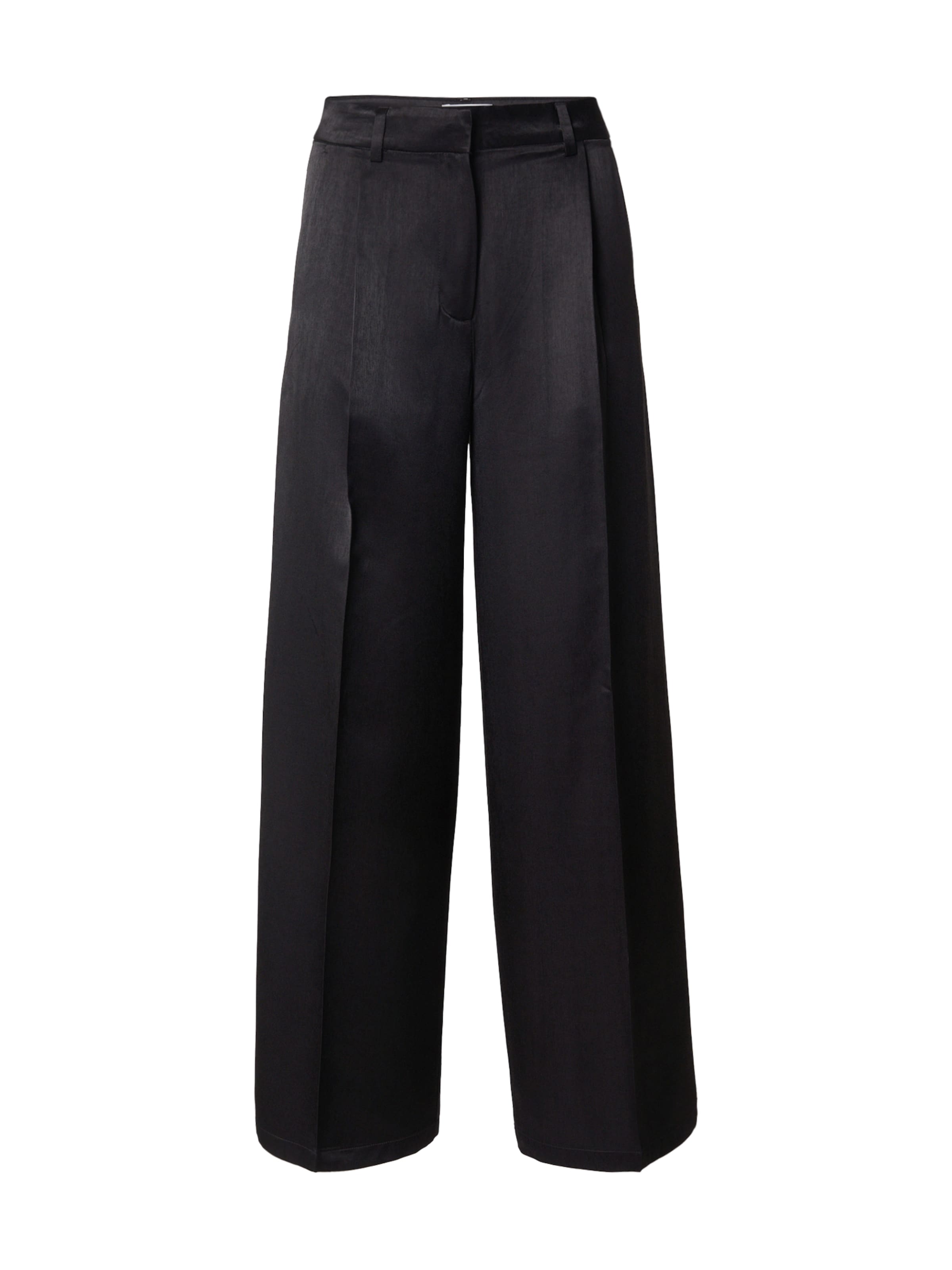 Monki Pleat-Front Pants in 32 in Black, Item view