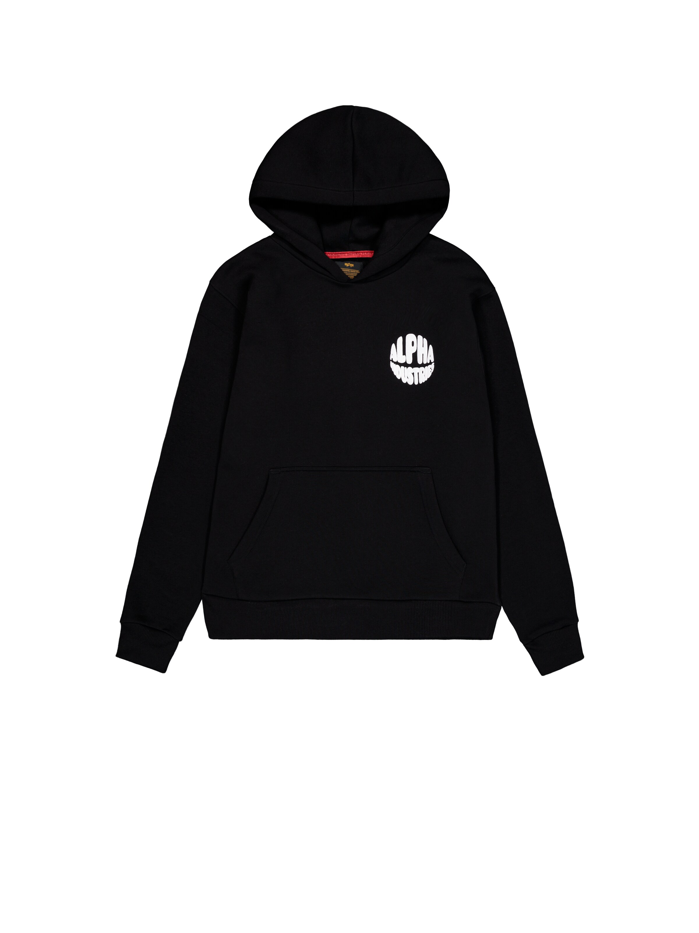 ALPHA INDUSTRIES Sweatshirt 'Logo BP' in Black: front