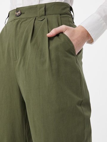minimum Štandardný strih Plisované nohavice 'Agnesa 7427' - Zelená