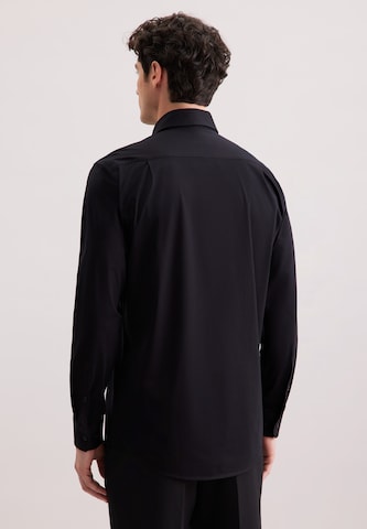Coupe slim Chemise business 'Schwarze Rose' SEIDENSTICKER en noir