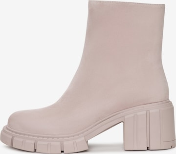 Bottes CESARE GASPARI en beige : devant