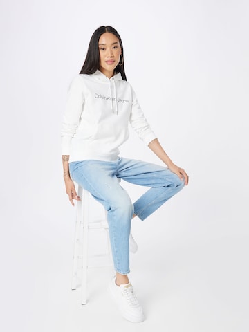 Calvin Klein Jeans Sweatshirt i vit