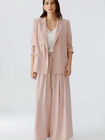 OUI Wide leg Pleat-Front Pants 'Palazzo' in Pink