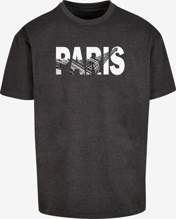 Merchcode Shirt 'Paris Eiffel Tower' in Grey: front