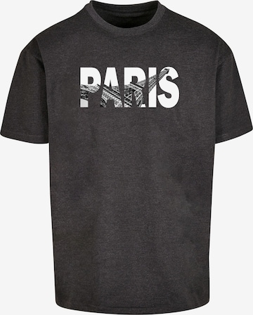 Merchcode Shirt 'Paris Eiffel Tower' in Grijs: voorkant