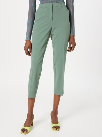 Regular Pantalon à plis 'Grazer' Dorothy Perkins en vert : devant
