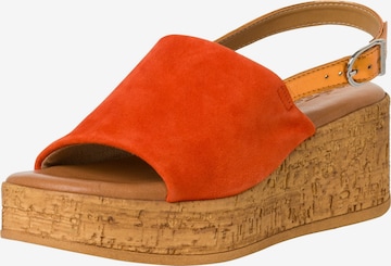 Sandales Tamaris en orange : devant