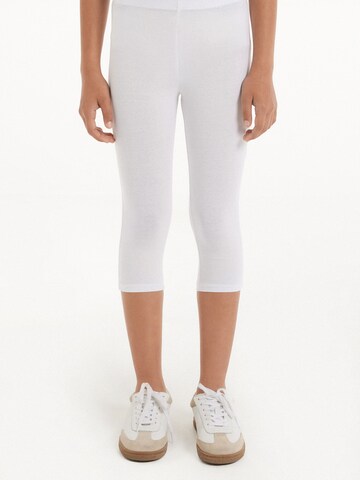 Tezenis Skinny Leggings in White: front