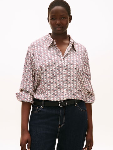 Camicia da donna di Tommy Hilfiger Curve in bianco: frontale