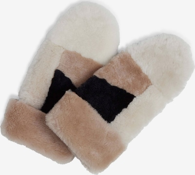 MARKBERG Handschuhe 'Catelyn' in braun / schwarz / weiß, Produktansicht