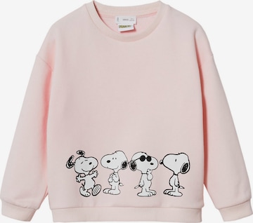 MANGO KIDSSweater majica - roza boja: prednji dio