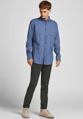 JACK & JONES Slim fit Chino trousers 'Macro Connor' in Grey