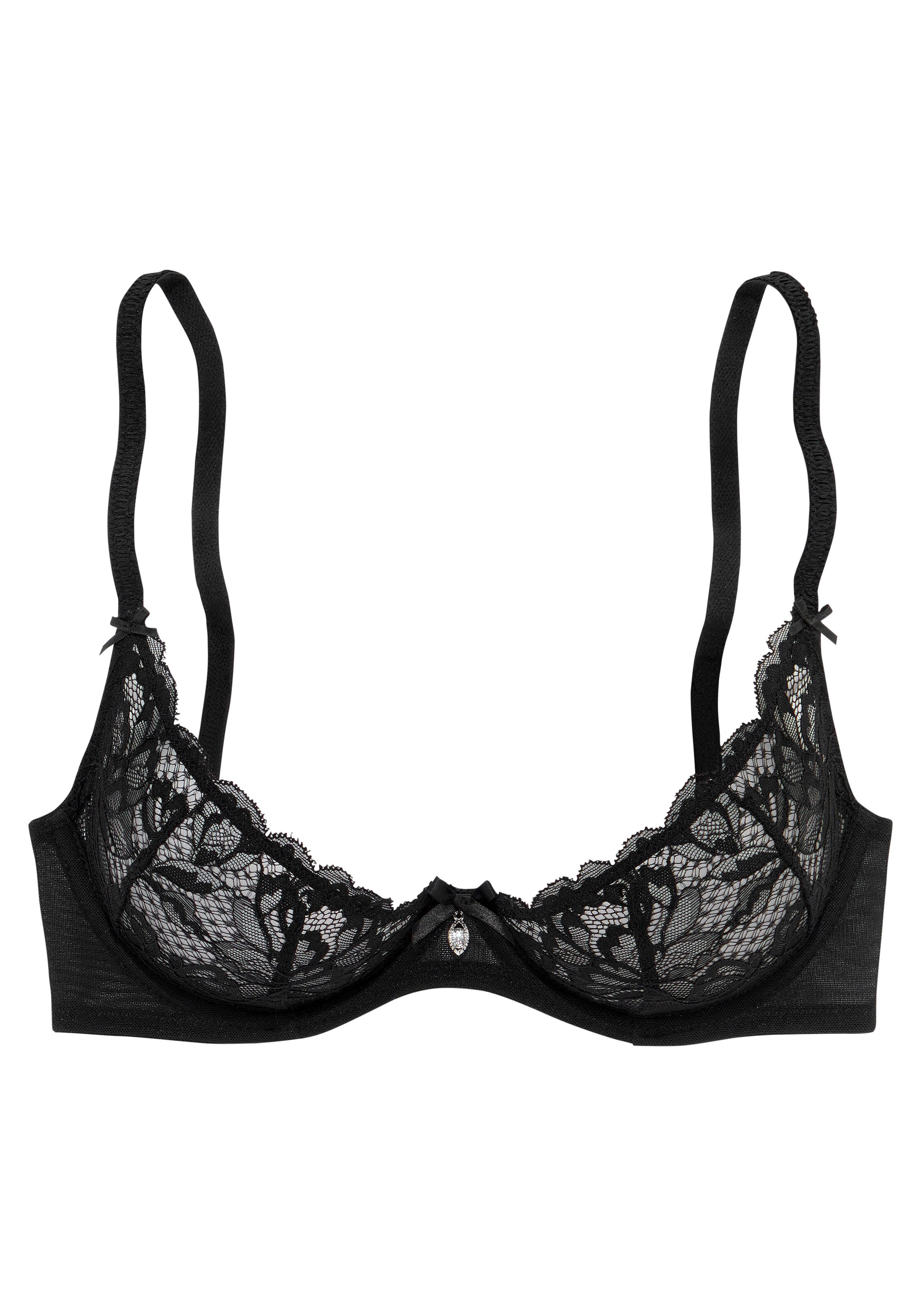 JETTE T-shirt Bra in Black: front
