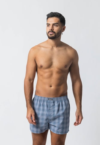 SNOCKS Boxer shorts 'American Woven Weit' in Blue