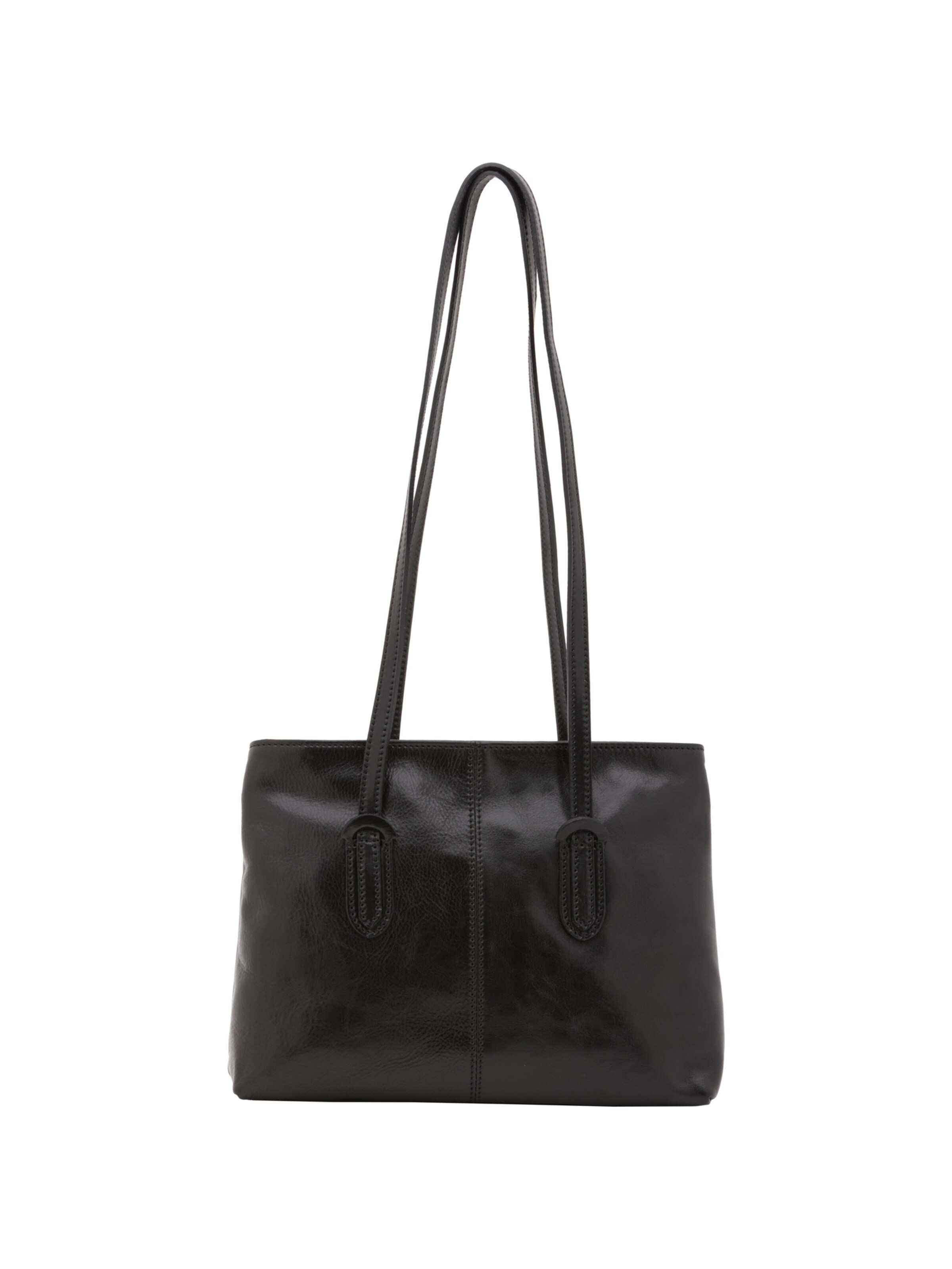 Borsa a spalla 'Borsa a Spalla Donna Vera Pelle Vacchetta - Chiusura Zip' di I Fratelli in nero