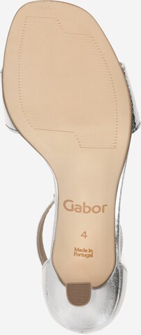 GABOR Sandały z rzemykami w kolorze srebrny