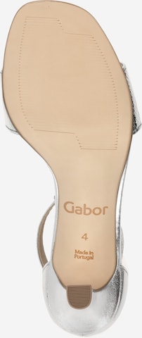 GABOR - Sandalias con hebilla en plata