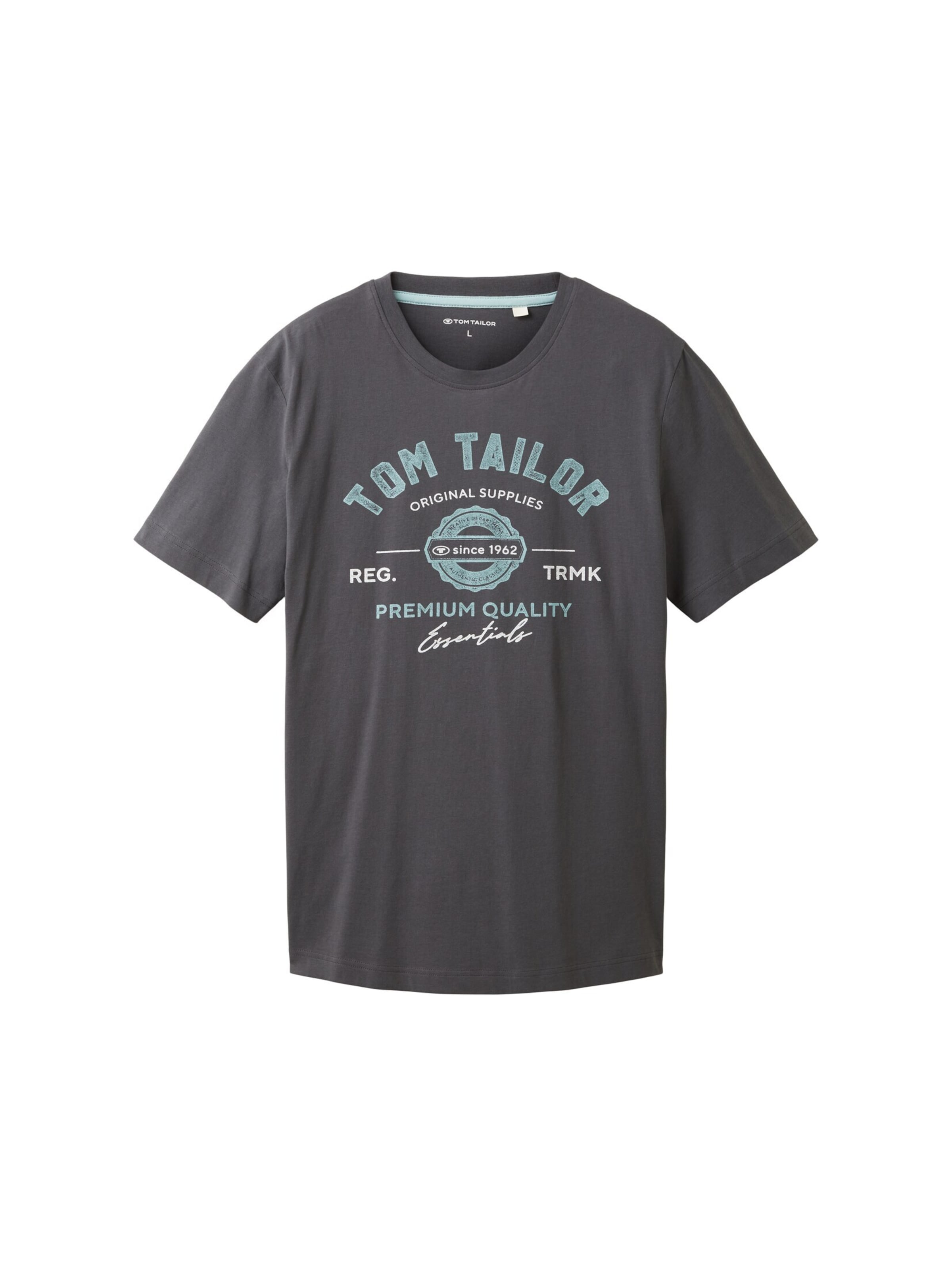 TOM TAILOR Shirt in Grey: front