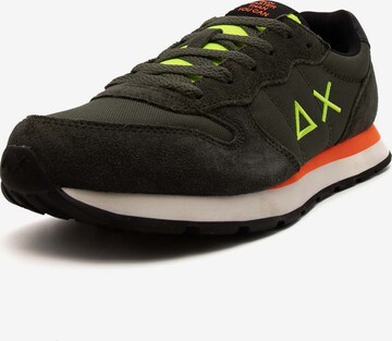 SUN68 Sneakers 'Tom Fluo' in Groen: voorkant