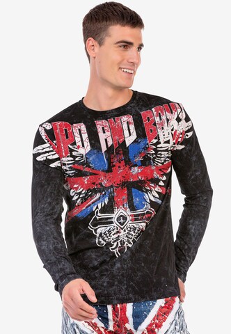 CIPO & BAXX Shirt in Zwart