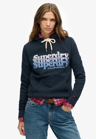 Superdry Sweatshirt in Grijs: voorkant