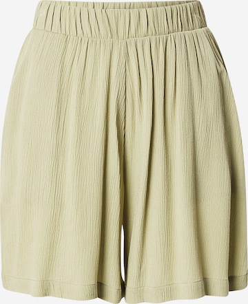 ICHI Wide Leg Housut 'Marrakech' värissä vihreä: etupuoli