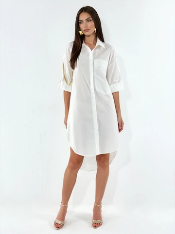 MSN Collection - Vestidos camiseiros em branco