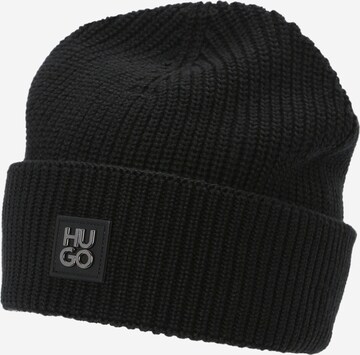 HUGO Beanie 'Xamoh' in Black: front