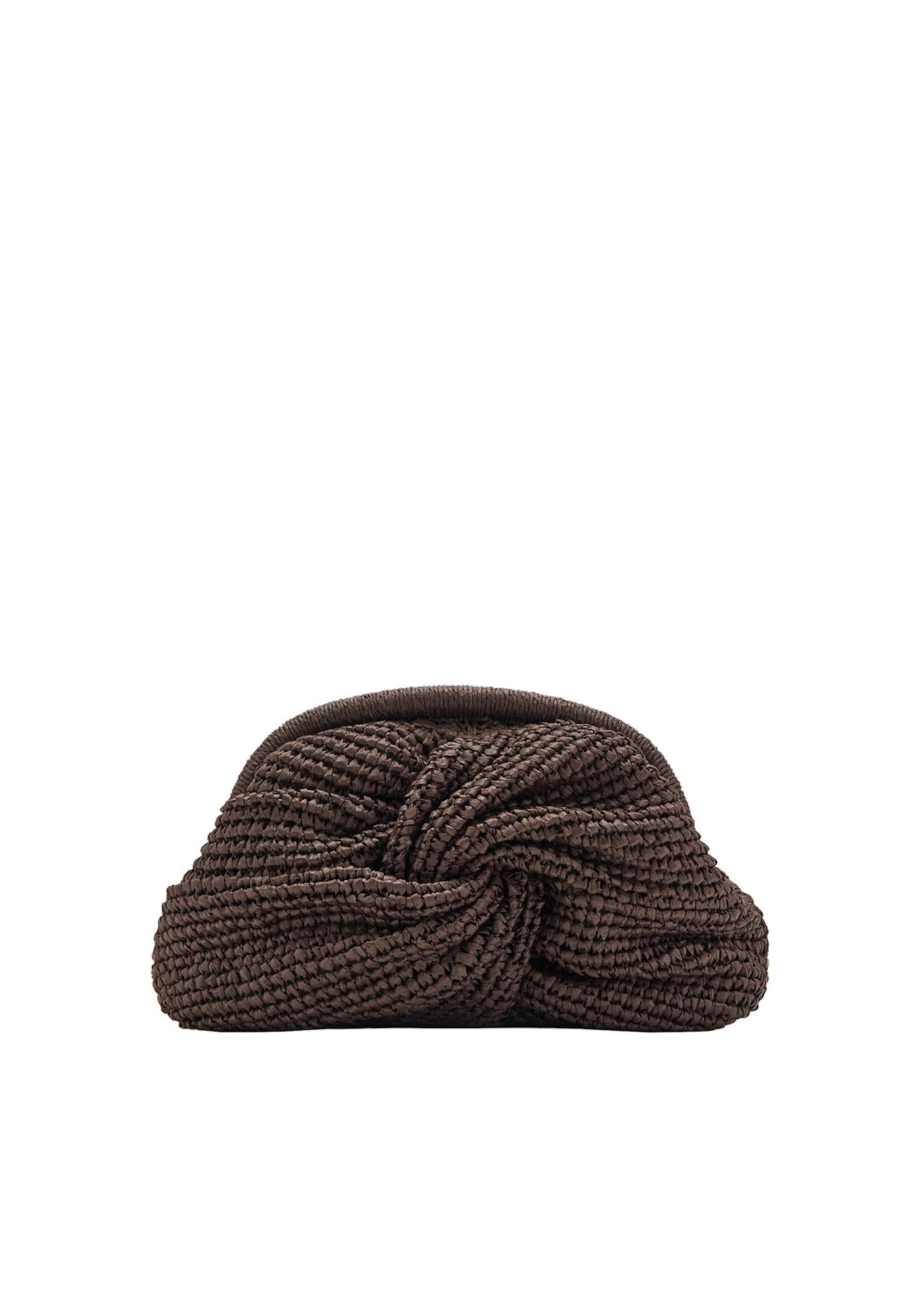 MANGO Clutch 'Sita' in Brown: front