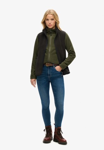 Superdry Fleece jas in Groen