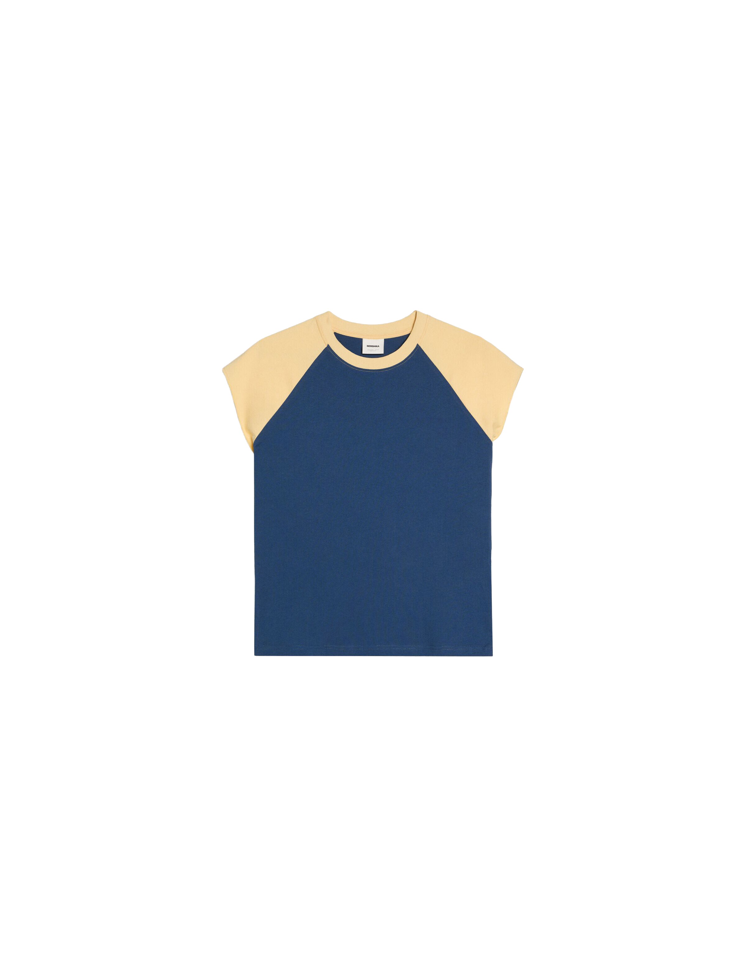 Bershka Koszulka w rozmiarze XS w kolorze goryczka / brzoskwiniowym, Podgląd produktu
