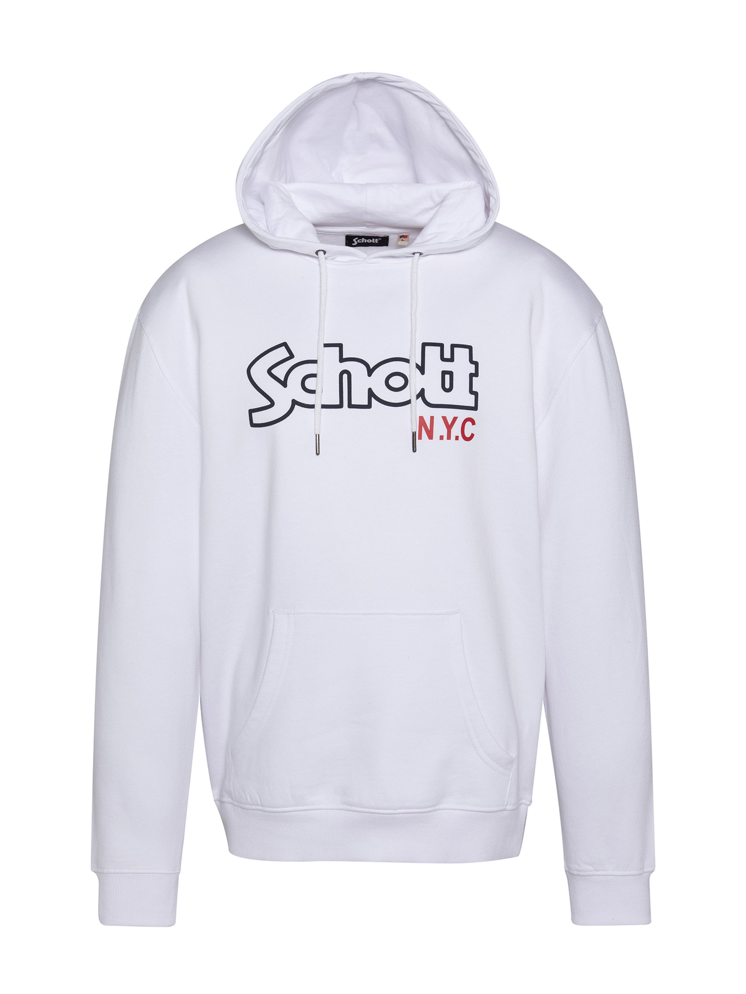 Schott NYC Sweatshirt‌‌‌‌‌‌‌ in Weiß: Vorderseite