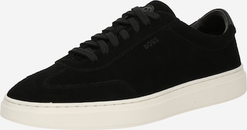 BOSS Matalavartiset tennarit 'Kieran' värissä musta: etupuoli