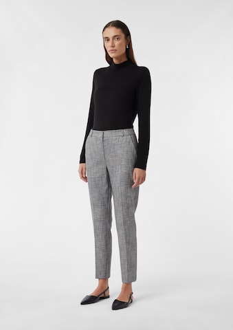 COMMA Slim fit Trousers in Grey: front
