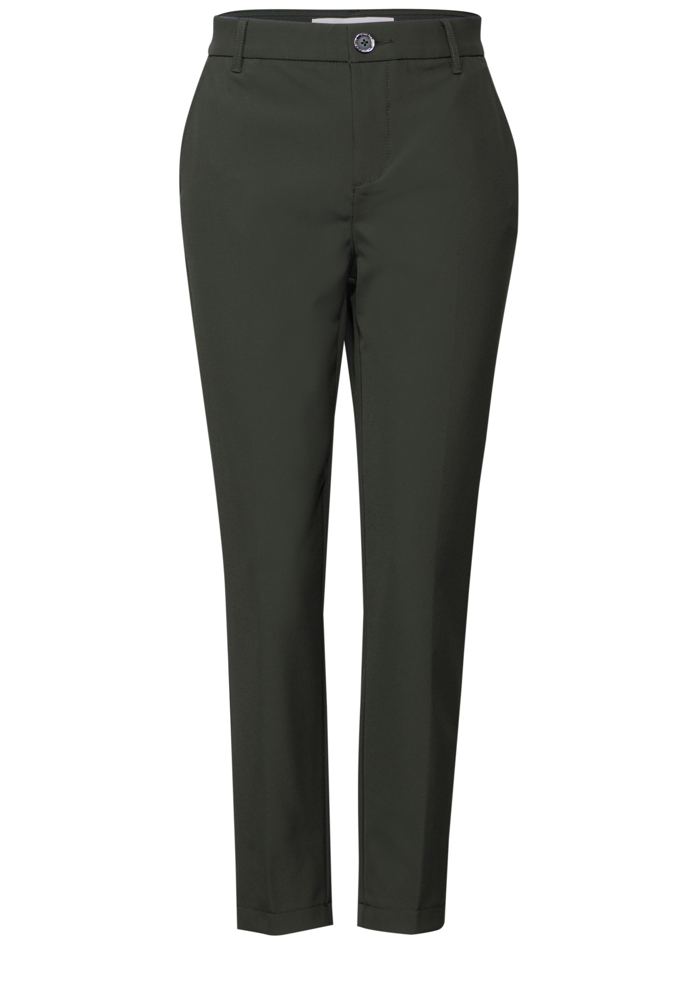Street One Studio Slimfit Chinohose in Grün: Vorderseite
