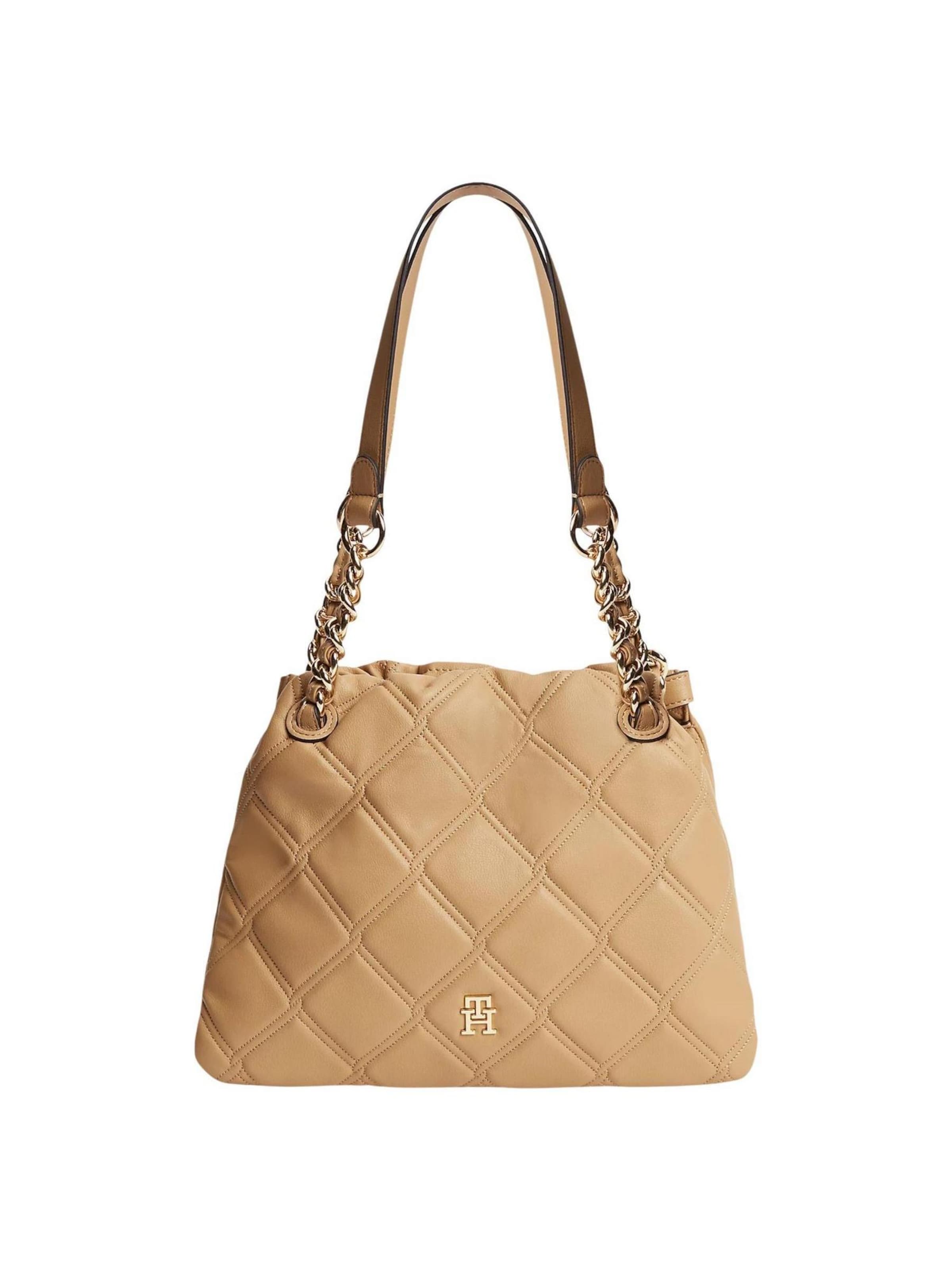 TOMMY HILFIGER - Bolso de hombro 'TH FEMININE MINI TOTE AW0AW18716' en marrón: frente