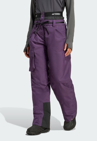 Regular Pantalon de sport 'Xploric' ADIDAS TERREX en violet : devant