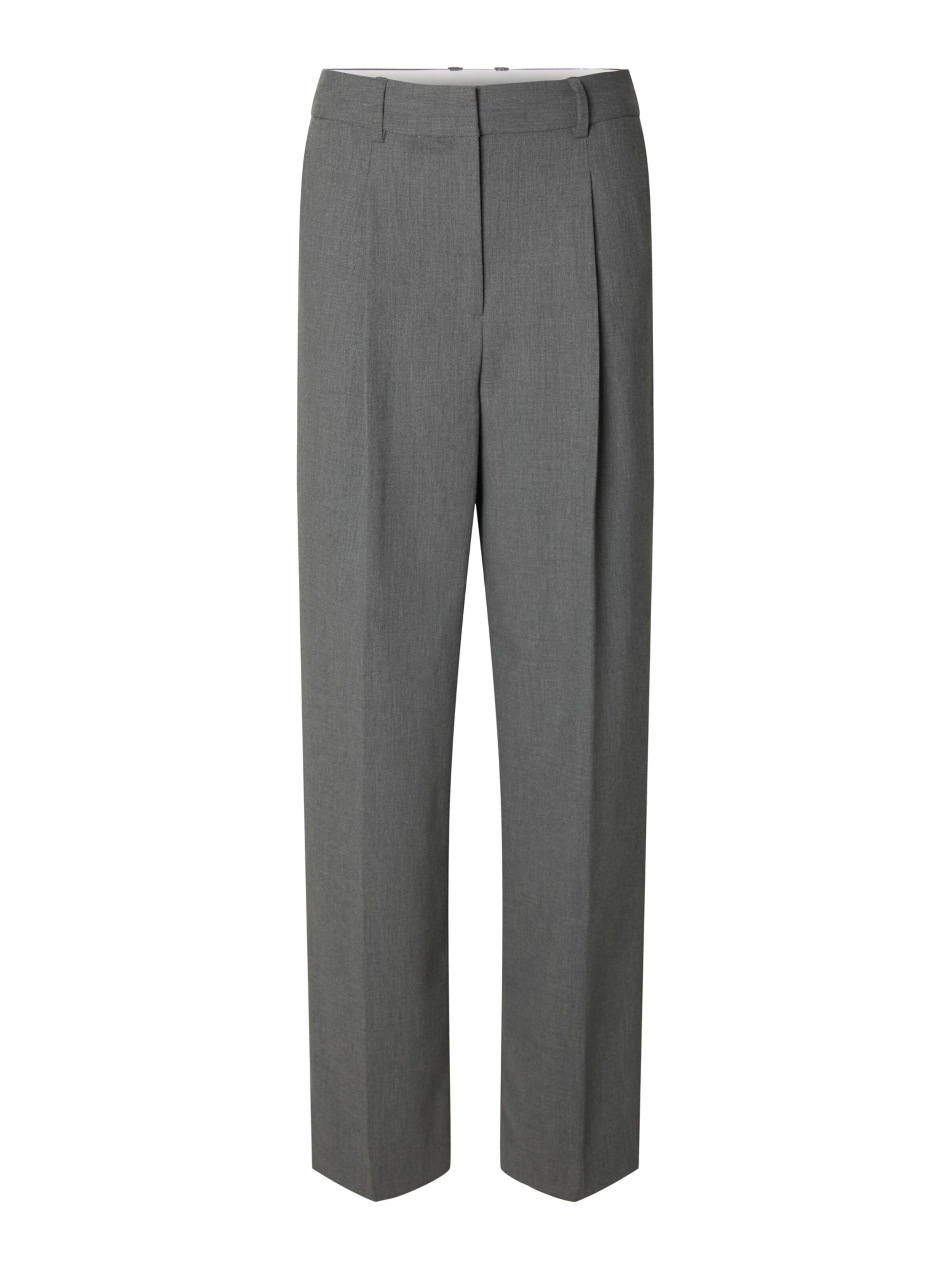 Pantaloni con pieghe 'SLWMARA' di SELECTED in grigio: frontale
